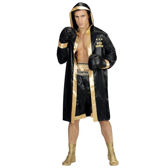 Traje de campeão mundial de boxe masculino