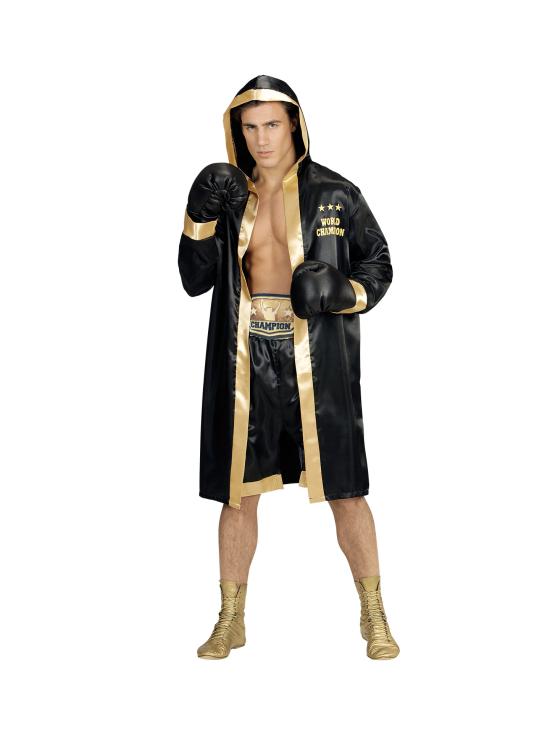 Traje de campeão mundial de boxe masculino