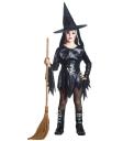 Fantasia infantil de bruxa negra do mal