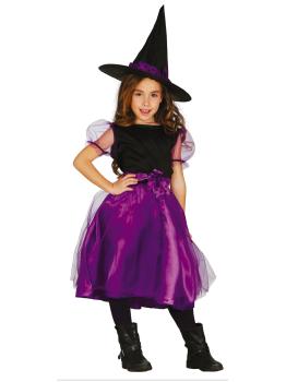 Fato de Bruxinha Violeta para menina