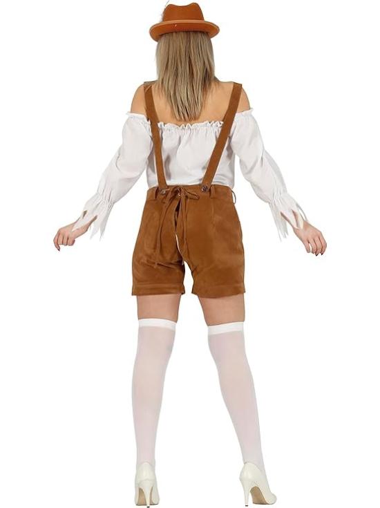Traje Tirolês Marrom para Mulheres