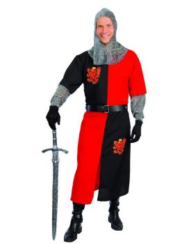 Fantasia de cavaleiro medieval de luxo tamanho 52-54