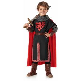 Fantasia de Cavaleiro Medieval Unissex Infantil Preta | Roupa de Cavaleiro para Menino