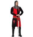 Traje adulto medieval de ordem de cavaleiro templário
