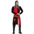 Traje adulto medieval de ordem de cavaleiro templário