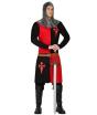 Traje adulto medieval de ordem de cavaleiro templário