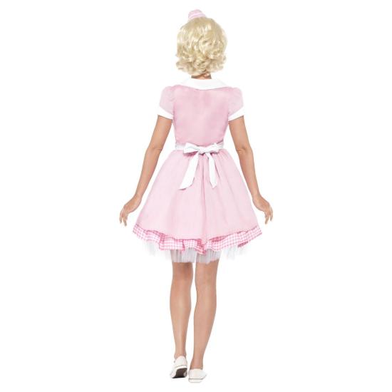 Fantasia retrô de garçonete PInk.adult Fantasia retrô de garçonete PInk.adult