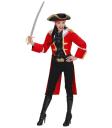 Fantasia de Capitão Pirata Vermelho