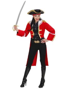 Fantasia de Capitão Pirata Vermelho
