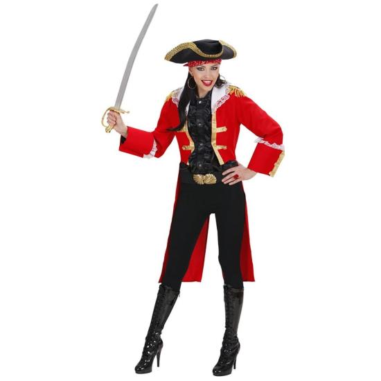 Fantasia de Capitão Pirata Vermelho Fantasia de Capitão Pirata Vermelho