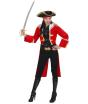 Fantasia de Capitão Pirata Vermelho