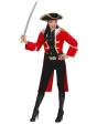 Fantasia de Capitão Pirata Vermelho