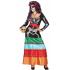 Fato Adulto Catrina Colores