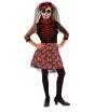 Fato de Catrina Dia dos Mortos para menina
