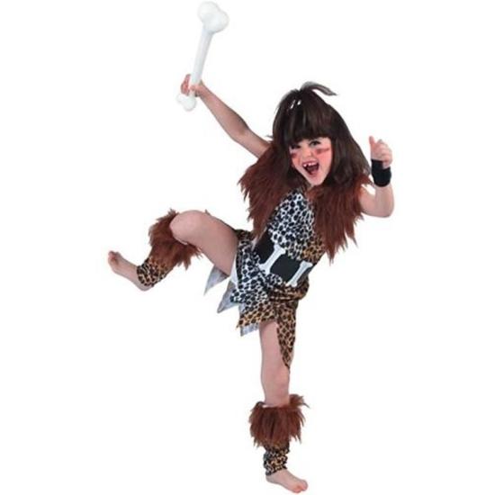 Fato de homem das cavernas de osso para menina Fato de homem das cavernas de osso para menina