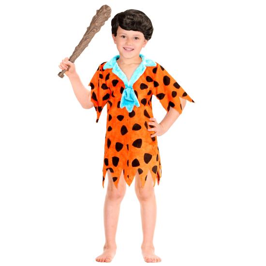 Fato de homem das cavernas Pedro PicaPiedras tamanho criança