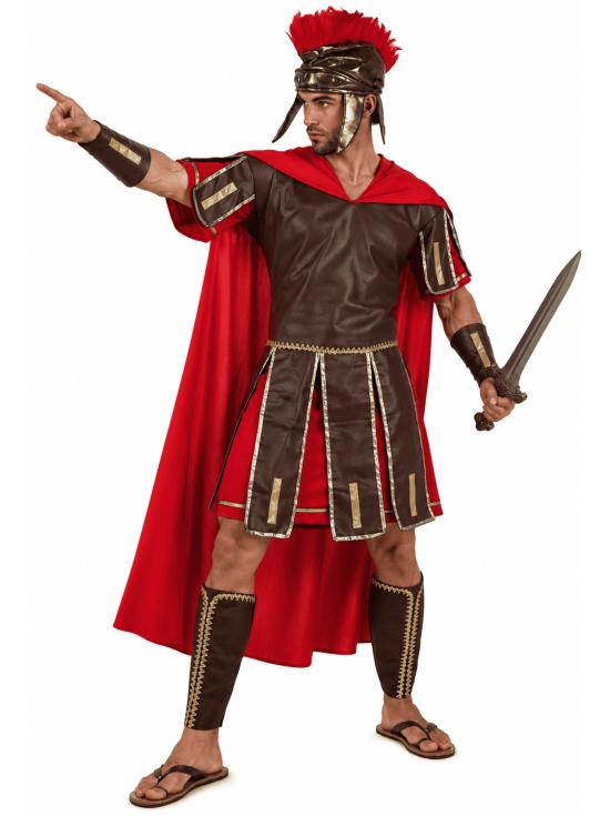 Fantasia de Centurião Romano em Couro para Adultos