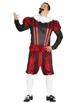 Fato de época masculino Cervantes para homem