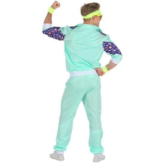 Fato de treino azul dos anos 80 para homem