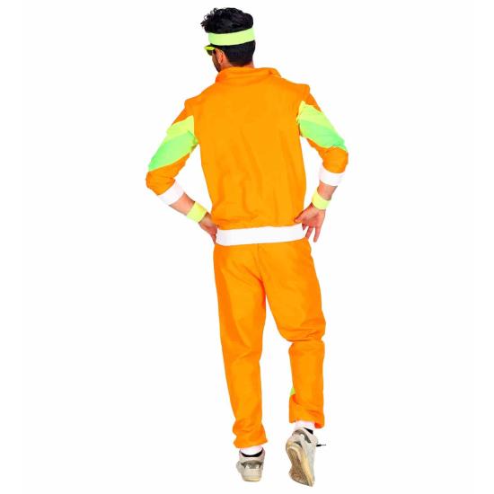 Fato de treino adulto laranja anos 80 Fato de treino adulto laranja anos 80