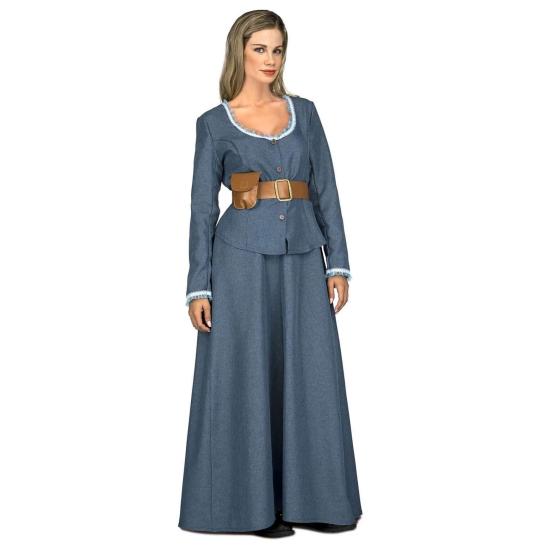 Fantasia adulta de menina ocidental. Fantasia adulta de menina ocidental.