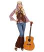 Fantasia de menina hippie boom adulto
