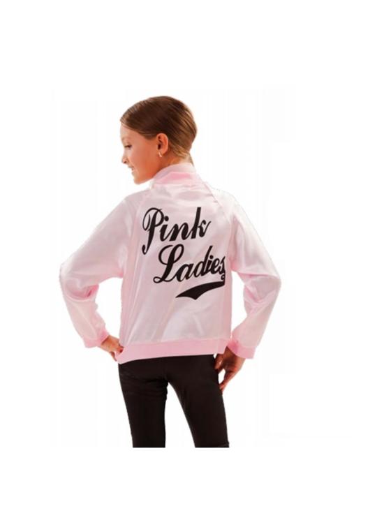 Fantasia das Pink Ladies inspirada em Grease para meninas