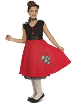Fato de menina Ye-Ye dos anos 50-60 para menina