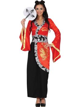 Traje tradicional chinês feminino – vestido e cinto