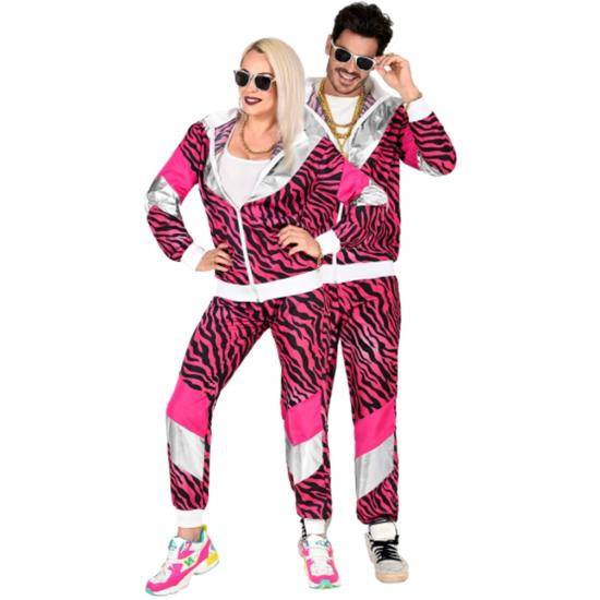 Fato de treino Pink Tiger anos 80 para adulto Fato de treino Pink Tiger anos 80 para adulto