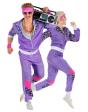 Fato de treino Purple Touch dos anos 80 para adulto