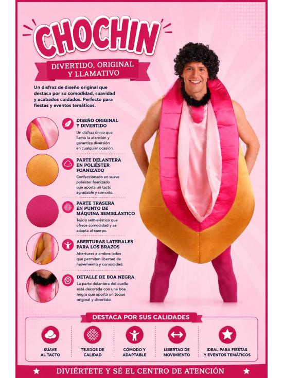 Fantasia de Chochin Safado, Tamanho Único, Adulto Masculino