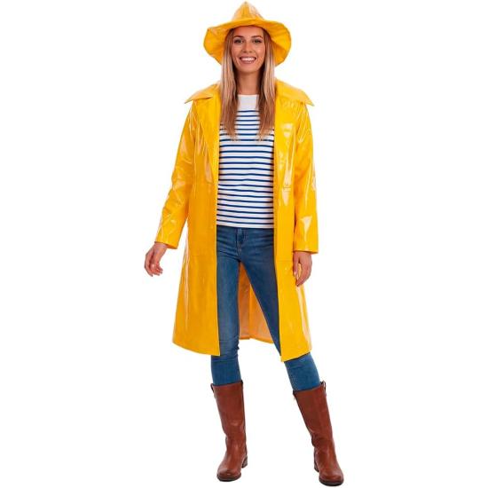 Fantasia de marinheiro amarelo unissex para adultos
