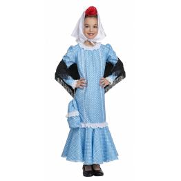 Fantasia Chulapa Azul para Meninas