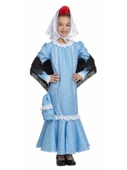 Fantasia Chulapa Azul para Meninas