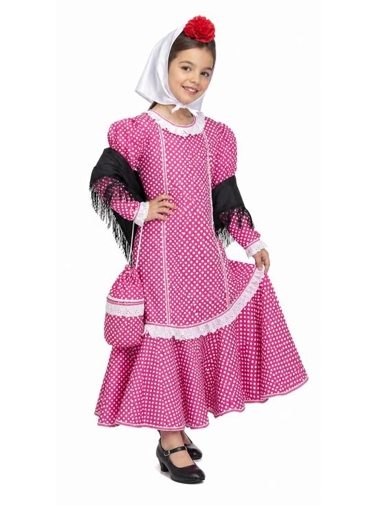 Fantasia Chulapa Rosa Infantil | Santo Isidro
