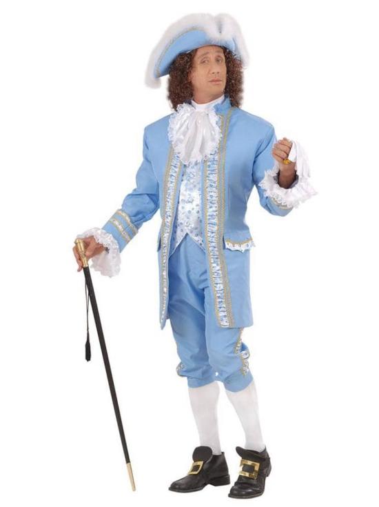 Fato Royal English Courtier 1800 Luxo para adulto
