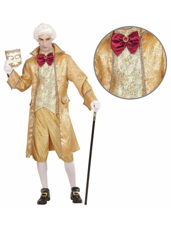 Traje luxuoso de cortesão veneziano