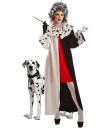 Fato de Cruella de Vil 101 Dálmatas para adulto