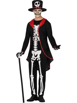 Fato elegante do Dia dos Mortos para menino
