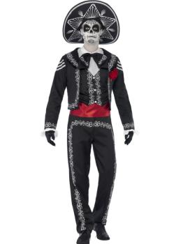 Disfraz Día de los Muertos señor Bones hombre