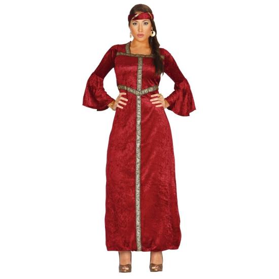 Fantasia de senhora renascentista vermelha Fantasia de senhora renascentista vermelha