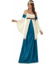 Fantasia Medieval Feminina para Adultos Azul