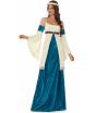 Fantasia Medieval Feminina para Adultos Azul