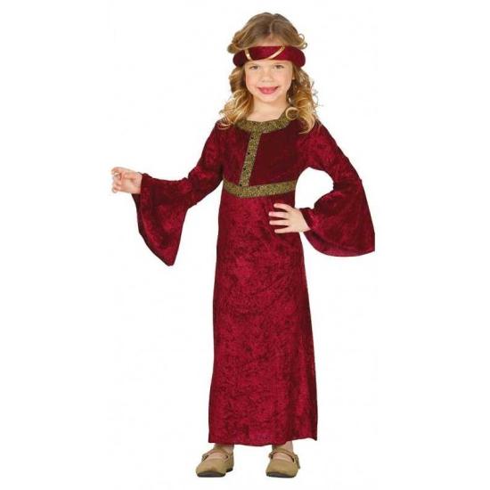 Fato de senhora da corte medieval para menina Fato de senhora da corte medieval para menina