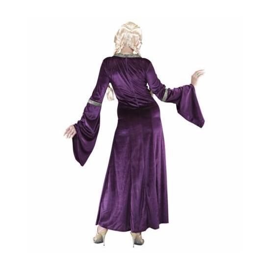 Fato de senhora medieval roxo adulto tamanho M Fato de senhora medieval roxo adulto tamanho M