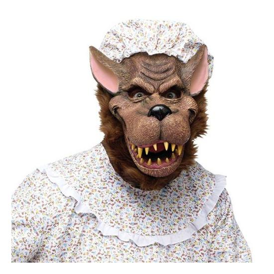 Fato de avó de lobo mau para adulto