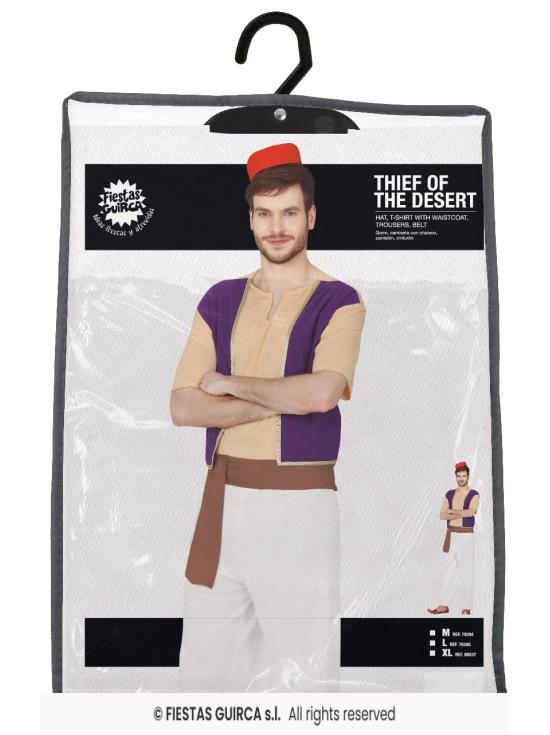 Fato de Aladdin barato para adulto