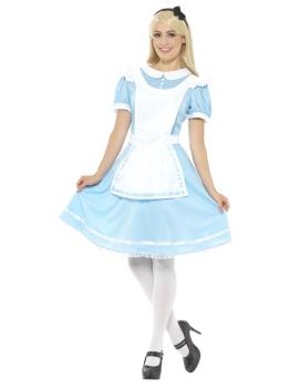Fantasia de Alice com Laço para Meninas