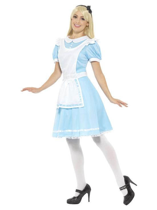 Fantasia de Alice com Laço para Meninas